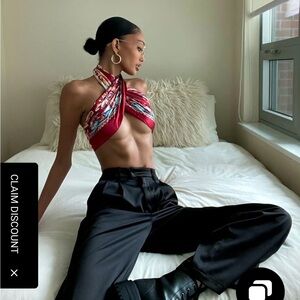 Princess Polly xx Loose pants ,beautiful color black New never be used